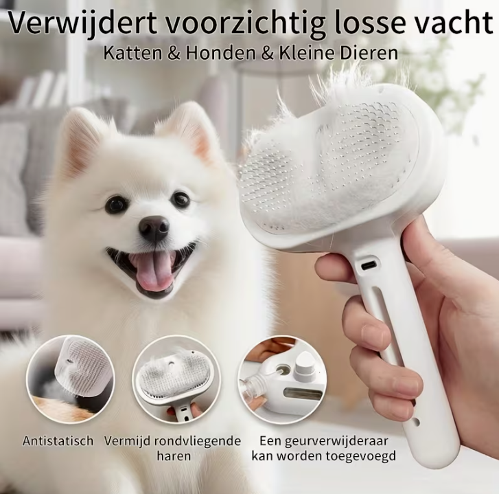 Vrolijke Dieren® Steami Pro – Salonwaardige Vachtverzorging Thuis voor een Gladde, Gezonde Vacht